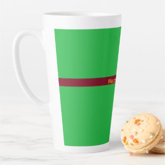 Taza De Café Latte Rojo y Verde