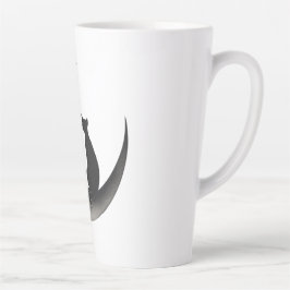 Taza De Café Latte Romantisme Mystique sous un Croissant de Lune 🌙🐾