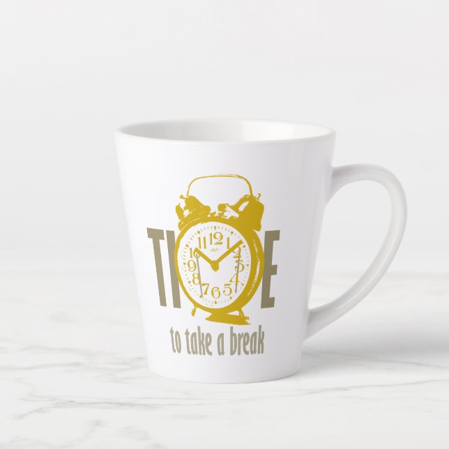 Taza De Café Latte Romper la barba (Derecha)