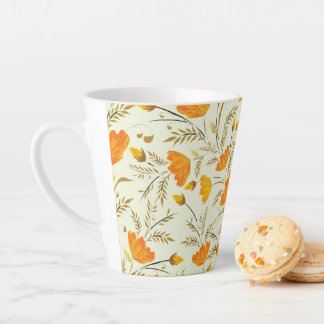 Taza De Café Latte Rosa amarilla