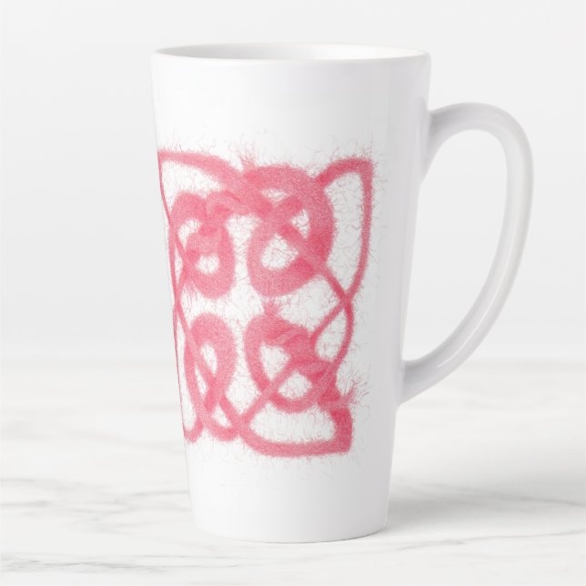 Taza De Café Latte ROSA CELTIC KNOT Tall Latte Mug (Derecha)