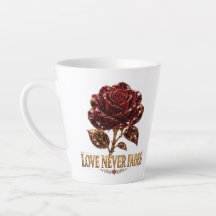 Rosa de Cristal Rubí - El Amor Nunca se Desvanece