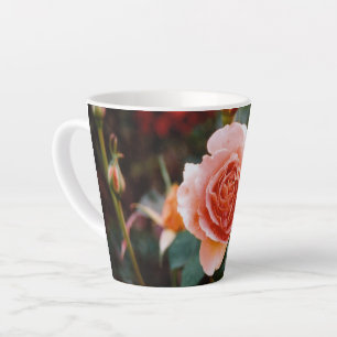 Taza De Café Latte Rosa de otoño