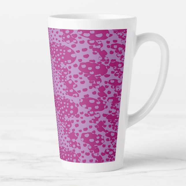 Taza De Café Latte Rosas de bulbos de rosa (Derecha)