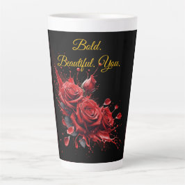 Taza De Café Latte Rosas en flor - Cumpleaños elegante