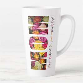 Taza De Café Latte Rosas Para Mamá