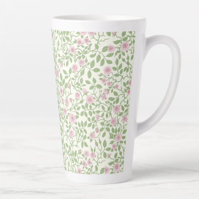 Taza De Café Latte Rosas silvestres (Derecha)