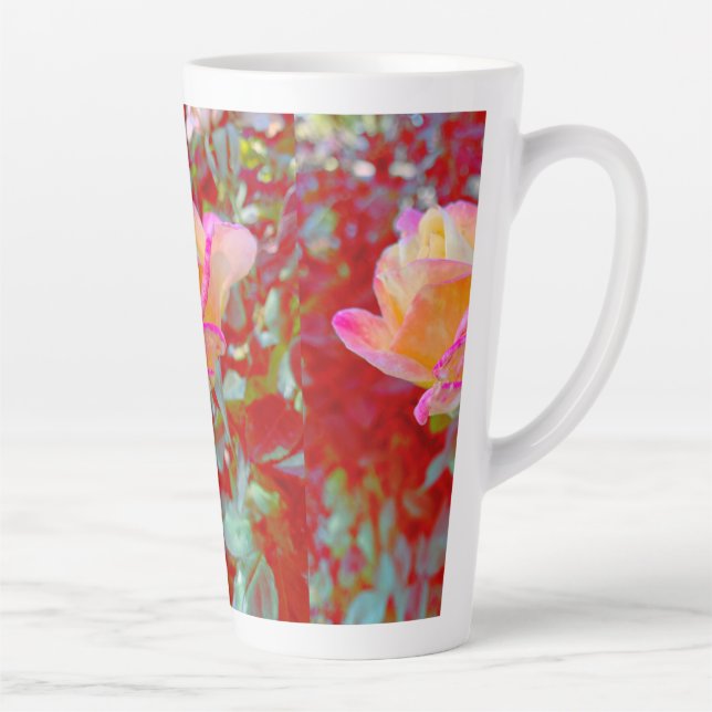 Taza De Café Latte Rose Tall Latte Mug (Derecha)