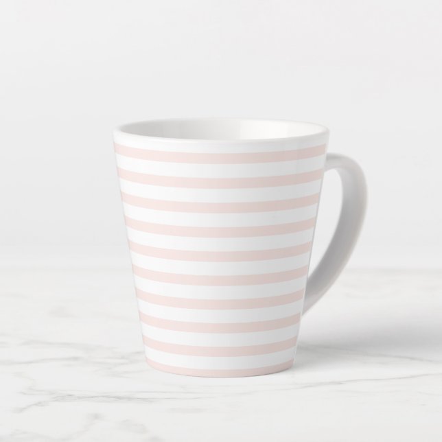 Taza De Café Latte rose-white –zweifarbig two-tone rosa-weiß pastel (Ángulo derecho)