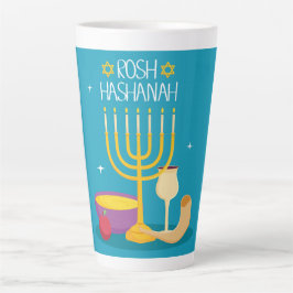 Taza De Café Latte Rosh Hashanah Latte Mug