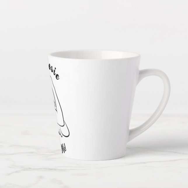 Taza De Café Latte Rosie Raised Década - Imagen de lienzo (Derecha)