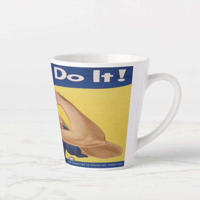 Taza De Café Latte Rosie the Riveter (Derecha)