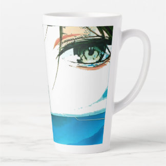 Taza De Café Latte rostro de mujeres abstracto