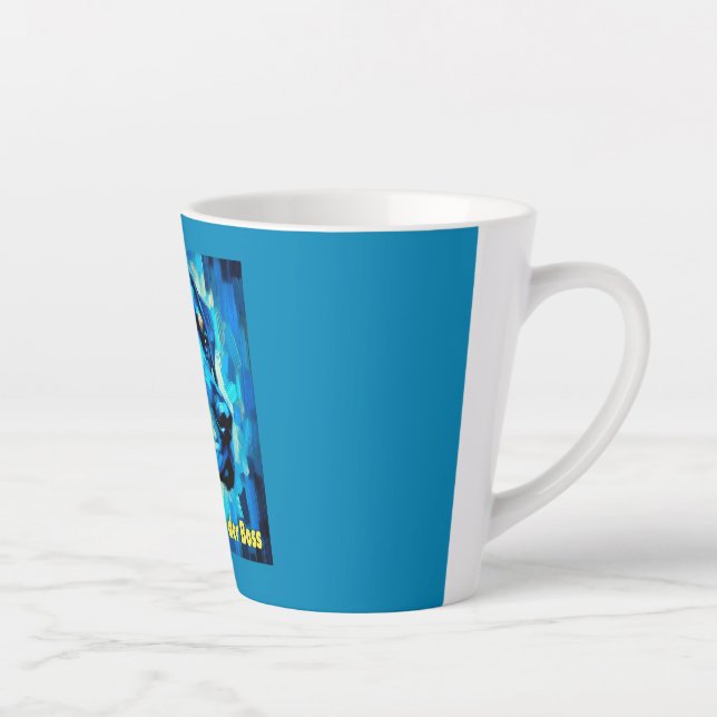 Taza De Café Latte Rottweiler (Derecha)