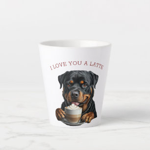 Taza De Café Latte Rottweiler Latte