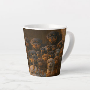 Taza De Café Latte Rottweiler Puppies