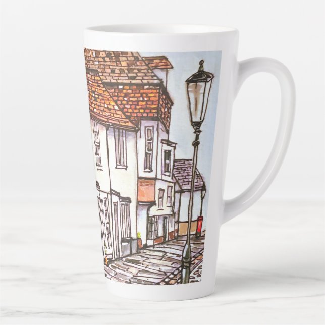 Taza De Café Latte Row Of Houses (Derecha)