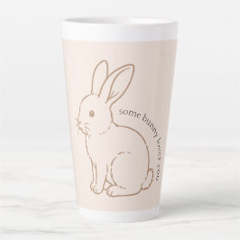 Taza De Café Latte Rubor Algún Conejo Te Ama Boceto