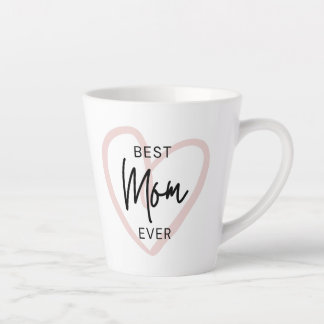 Taza De Café Latte Rubor Black Handwrit Modern Simple Heart