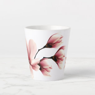 Taza De Café Latte Rubor Magnolias