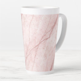 Taza De Café Latte Rubor Rosa Polvo Orgánico Mármol Rosa 