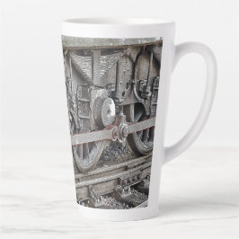 TAZA DE CAFÉ LATTE RUEDAS DE TREN DE VAPOR