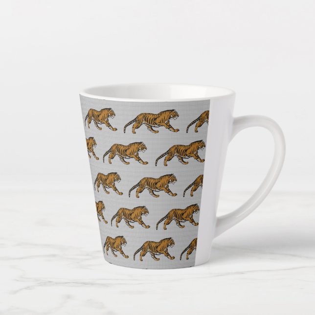 Taza De Café Latte ¡Rugir! ¡Soy un tigre! - (Derecha)
