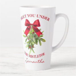 Taza De Café Latte Rustic Country Western Mistletoe Large Mug
