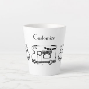 Taza De Café Latte RV Camper Caravana Thunder_Cove