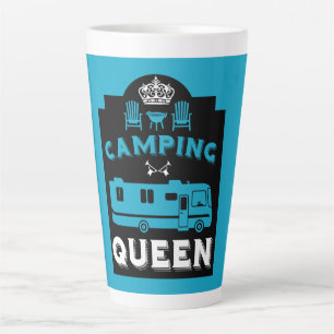 Taza De Café Latte RV Camping Queen USA