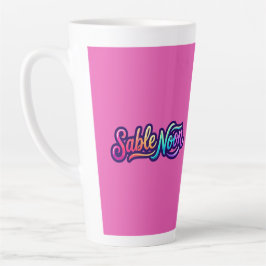 Taza De Café Latte Sable Noon - Logotipo básico