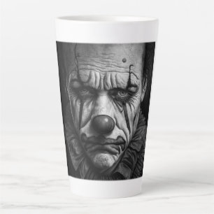 Taza De Café Latte Sad Clown Latte Mug