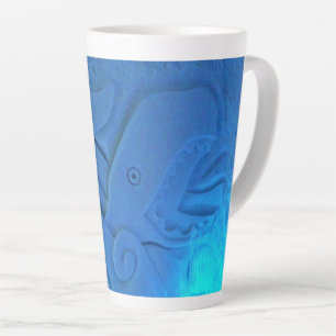 Taza De Café Latte Sala de ballenas en Hotel de Glace, Quebec, Canadá
