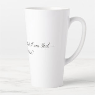 Taza De Café Latte Salmo 46:10, Taza de regalo Latte