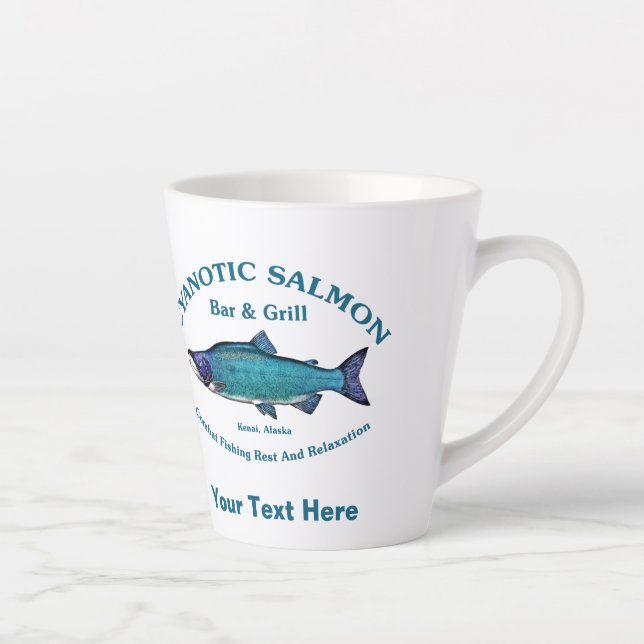 Taza De Café Latte Salmon Bar & Grill Cyanotic (Derecha)