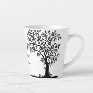Taza De Café Latte Salmos 1:3a Latte Mug
