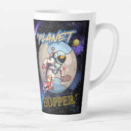 Taza De Café Latte Saltador de planetas