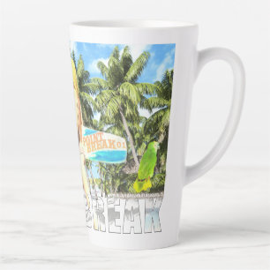 Taza De Café Latte Salto de punto 01