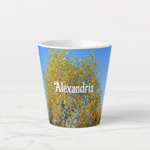 Taza De Café Latte Saltos otoñales de Sky Dancing - Pequeño Personali