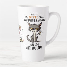 Taza De Café Latte Salud mental simulada por Chistes gatos