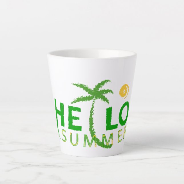 Taza De Café Latte Saludo (Anverso)