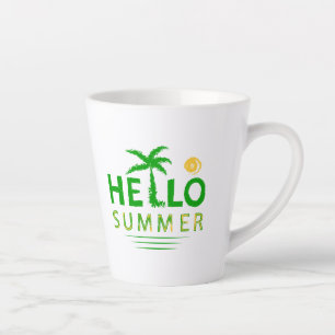 Taza De Café Latte Saludo