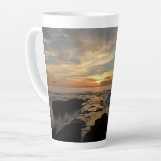 Taza De Café Latte San Diego Sunset I California Seascape