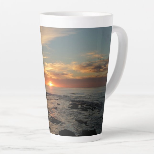 Taza De Café Latte San Diego Sunset II (Ángulo derecho)