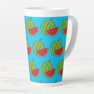 Taza De Café Latte Sandía y Slice