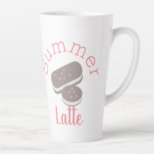 Taza De Café Latte Sandwich de helado de verano