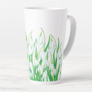 Taza De Café Latte Sangre de    nieve de primaveraLatte Mug