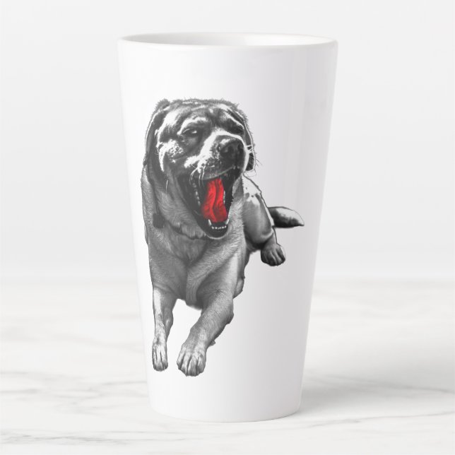Taza De Café Latte Sangre Moon Howler (Anverso)