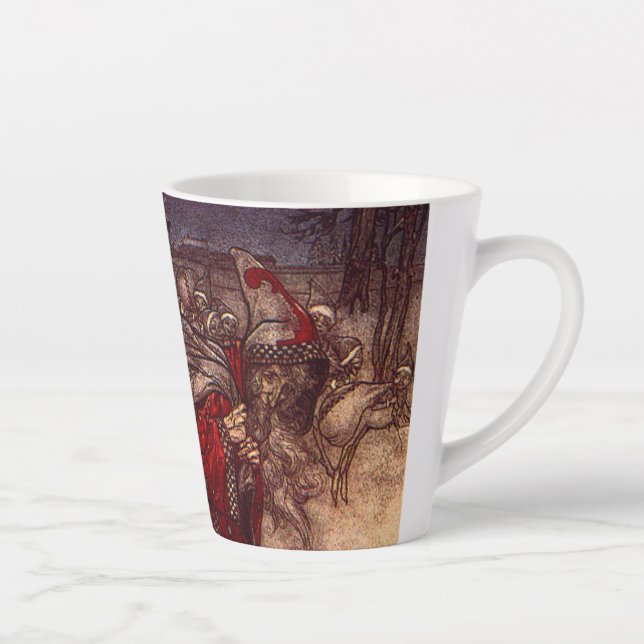 Taza De Café Latte Santa Claus Arthur Rackham (Derecha)