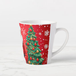Taza De Café Latte Santa cutánea con conejo